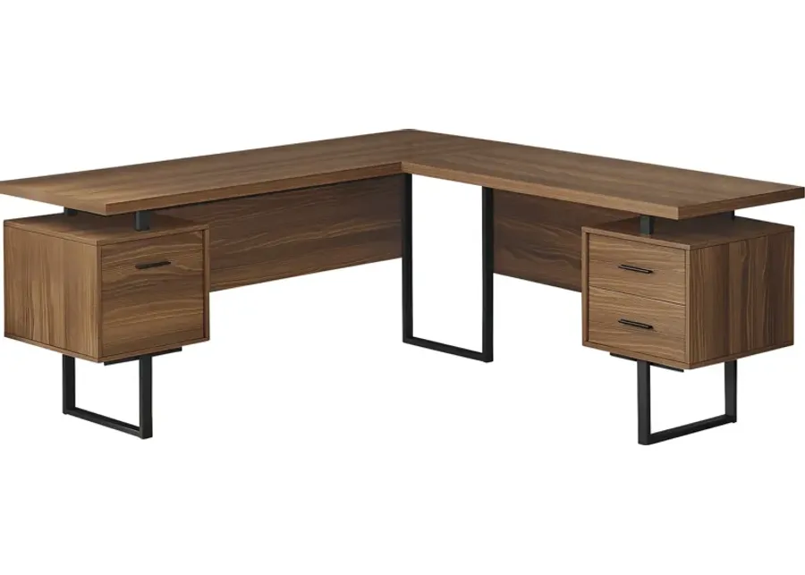 Halladay Walnut Desk-Walnut