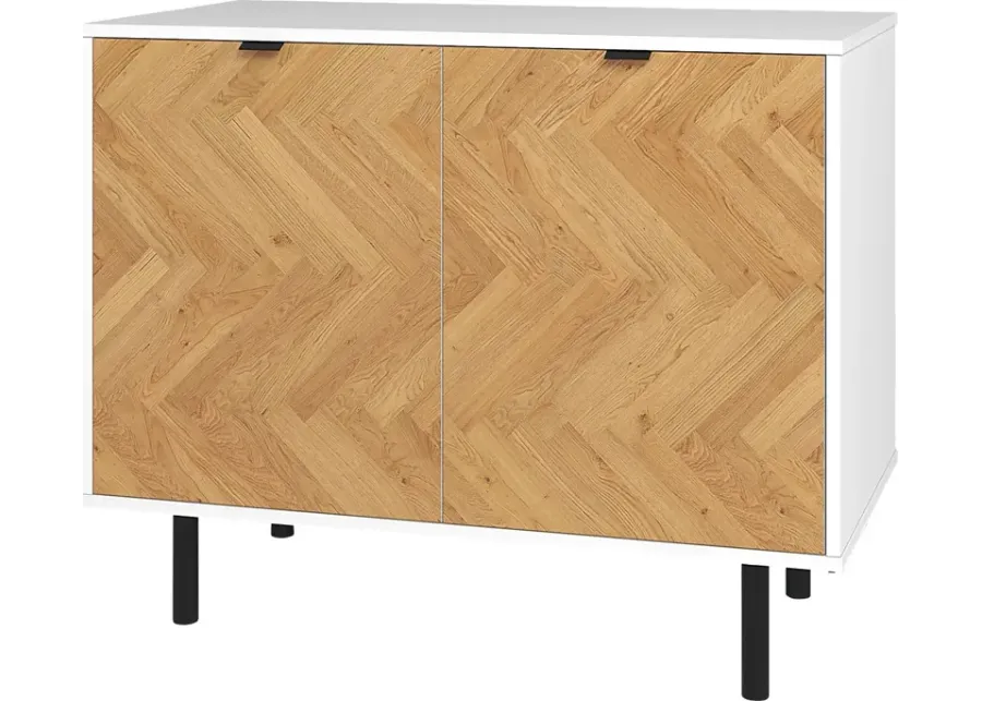 Airedale I White Accent Cabinet-White