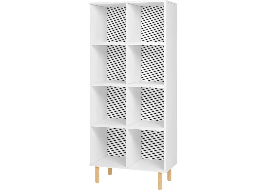 Mizeur IV White Bookcase-White 1 19103-mizeur-iv-white-bookcase-white-1.webp