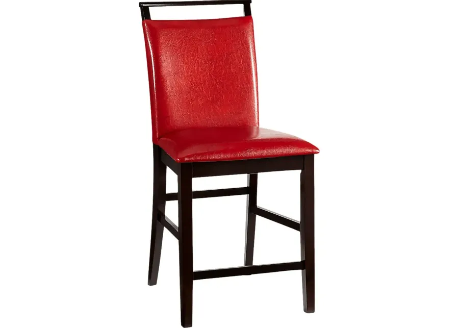 Ciara Red Counter Height Stool-20
