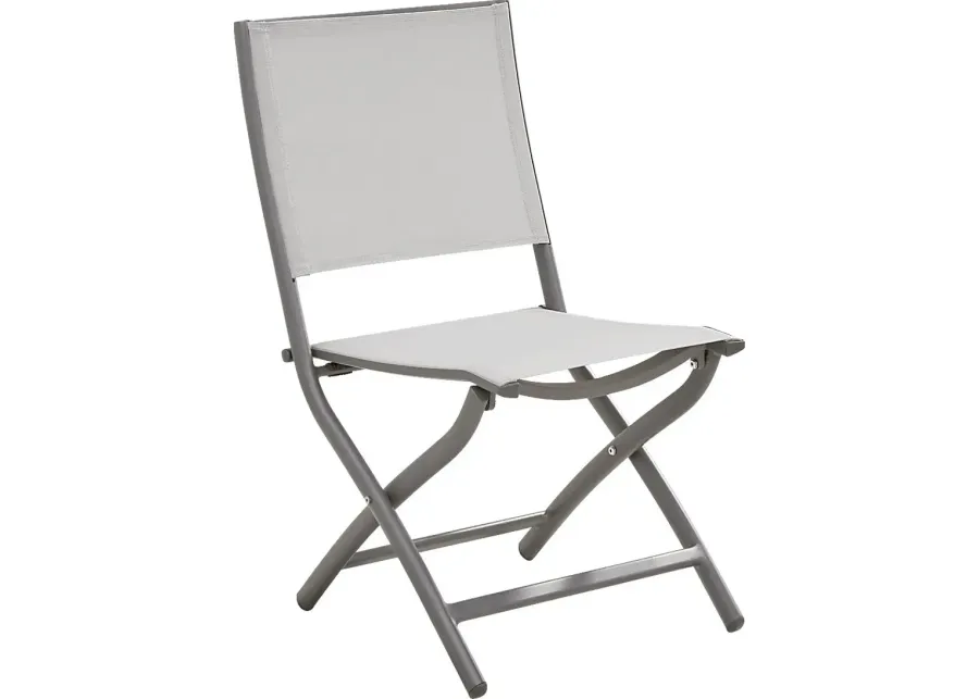 Kellen Charcoal Outdoor Folding Sling Chair-18.7