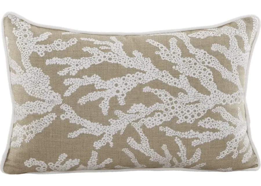 Coral Sand Indoor/Outdoor Accent Pillow-Sand