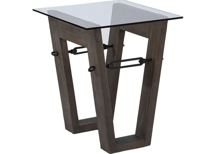 Wyckfield Brown End Table-Brown
