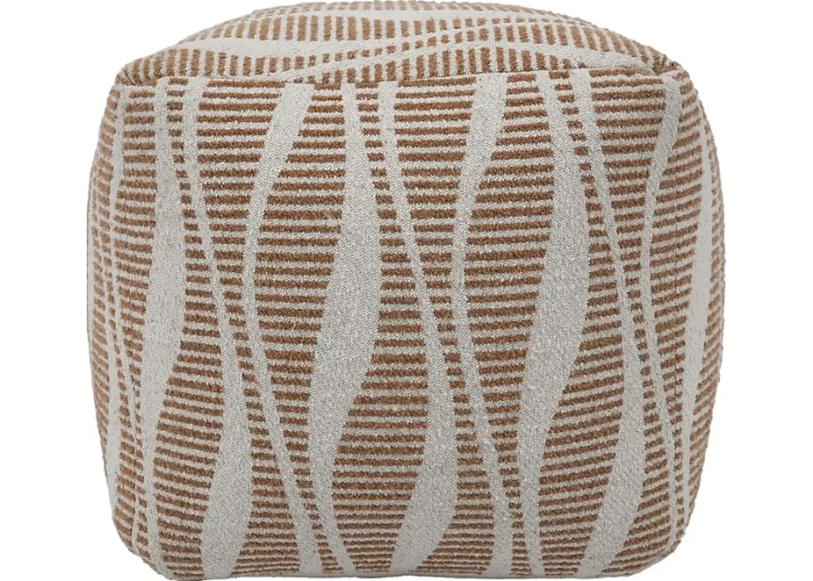 Cranburne Beige Ottoman-Beige
