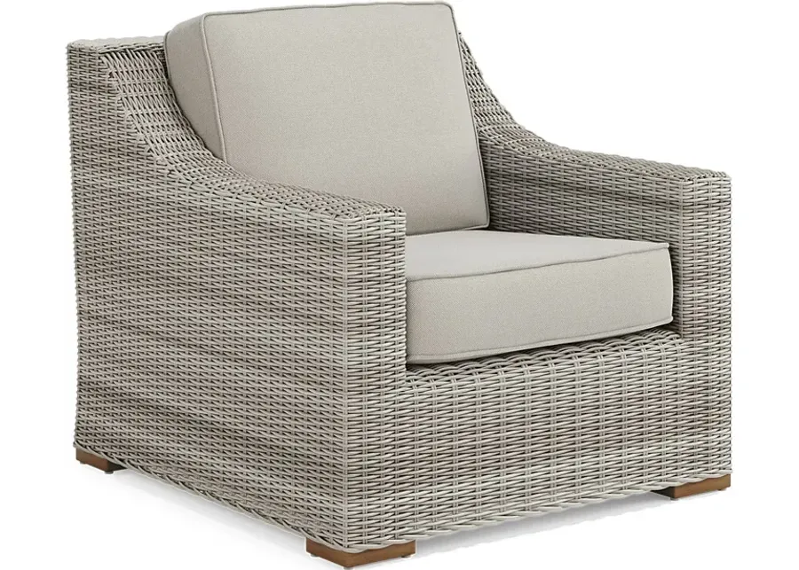 Patmos Gray Outdoor Chair with Linen Cushions-33