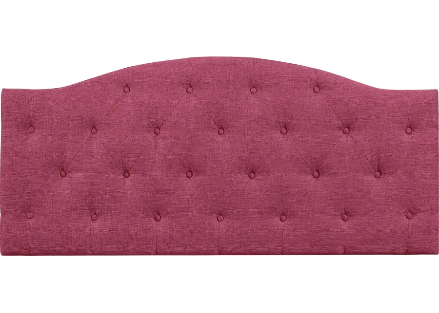 Barnsdale Pink Twin Upholstered Headboard-Pink