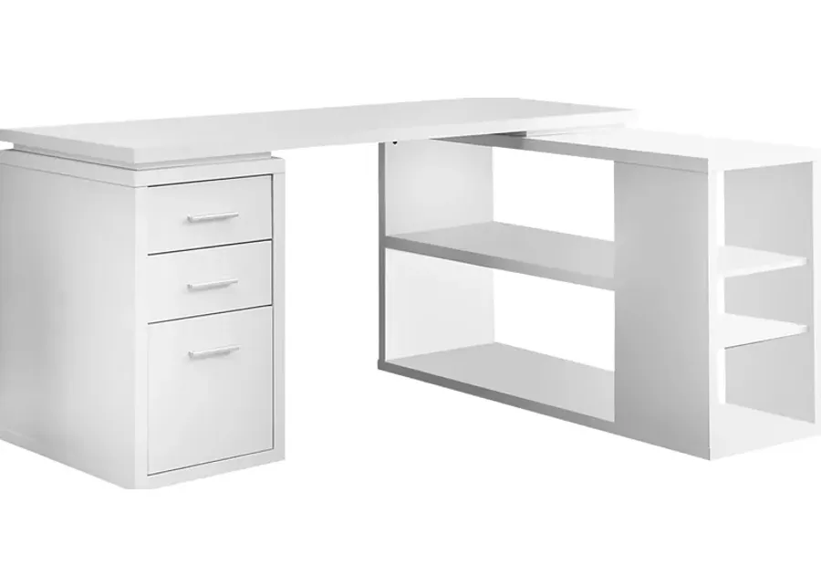 Massillon White Desk-White