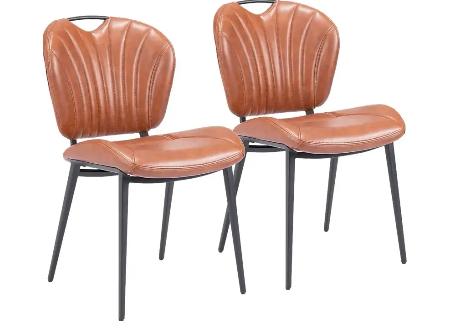 Bramerton Brown Dining Chair, Set of 2-Brown