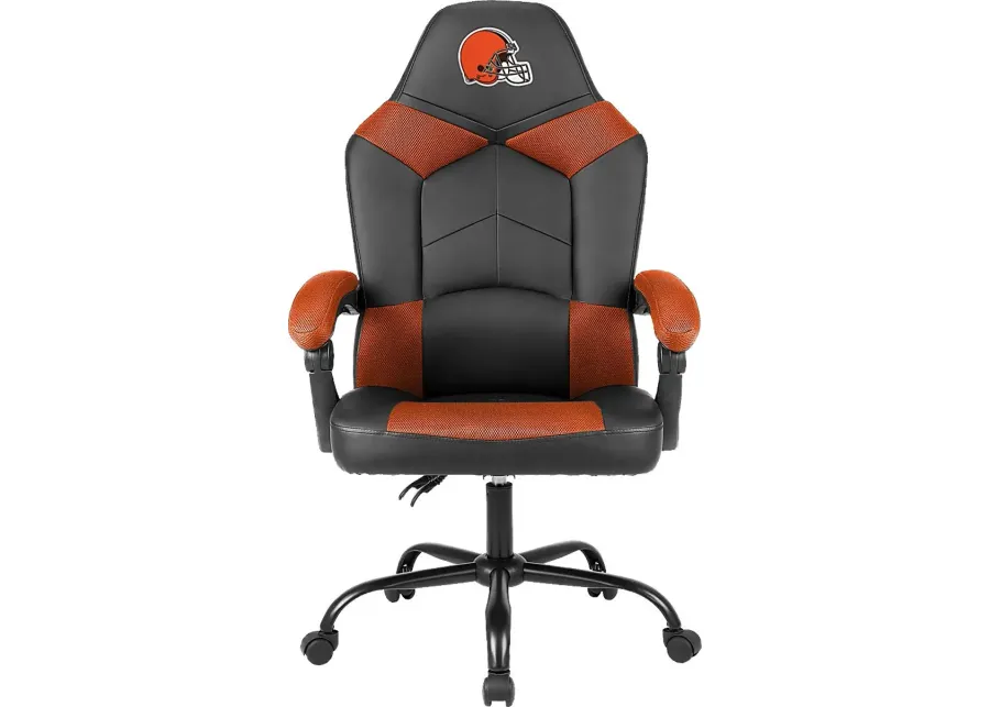 Big Team Cleveland Browns Orange Office Chair-Orange