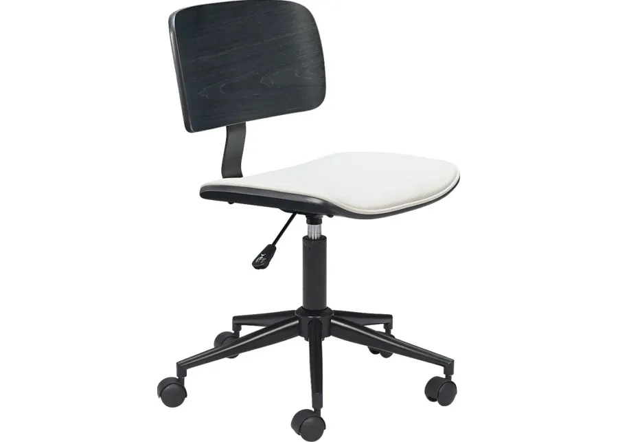 Arash White Office Chair-White