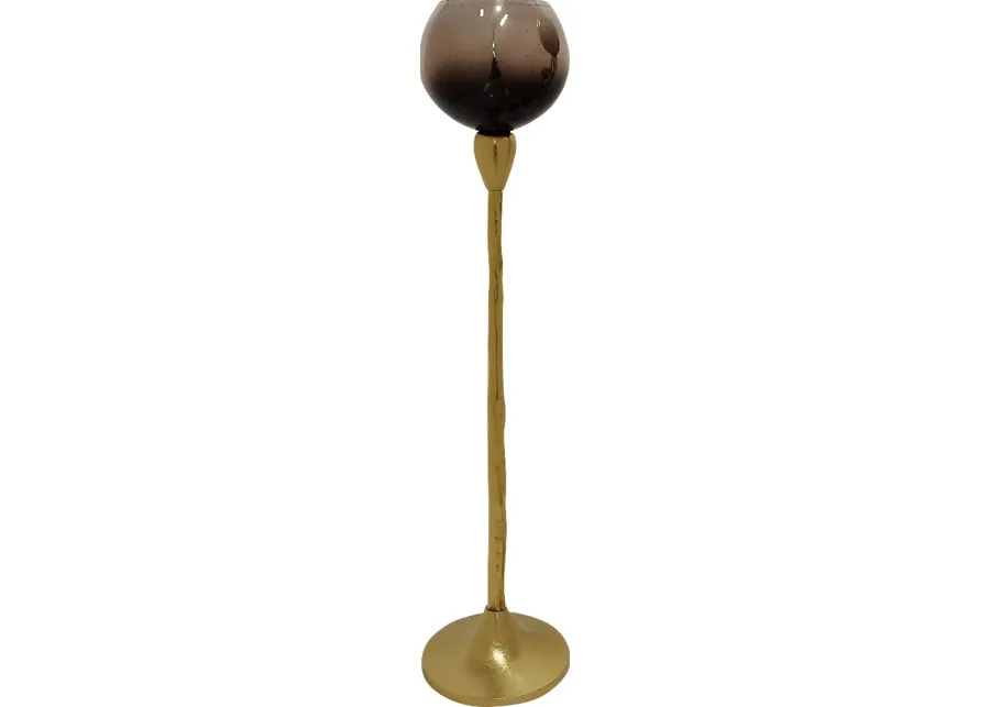 Faunsdale Gold Medium Candle Holder-Gold