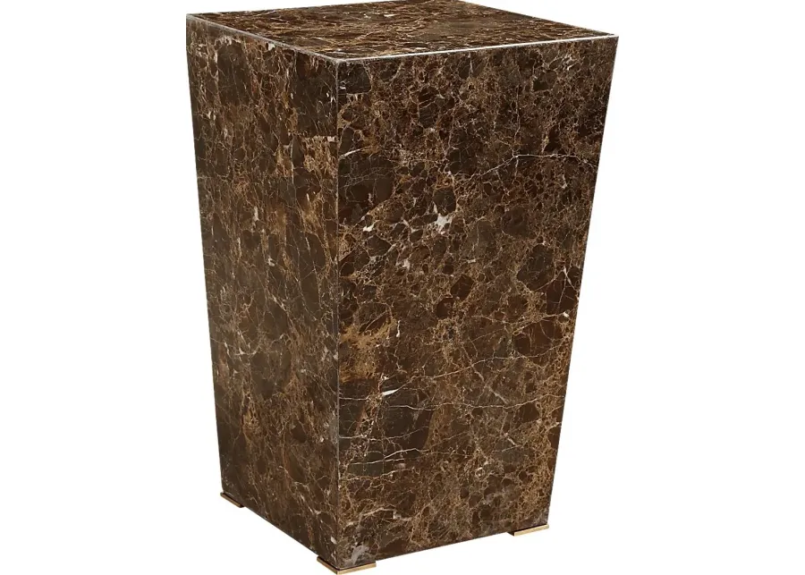 Shomon Brown Accent Table-Brown