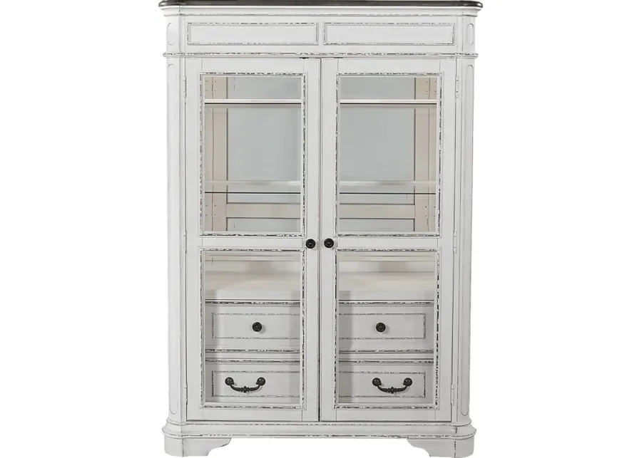 French Market White Cabinet-46