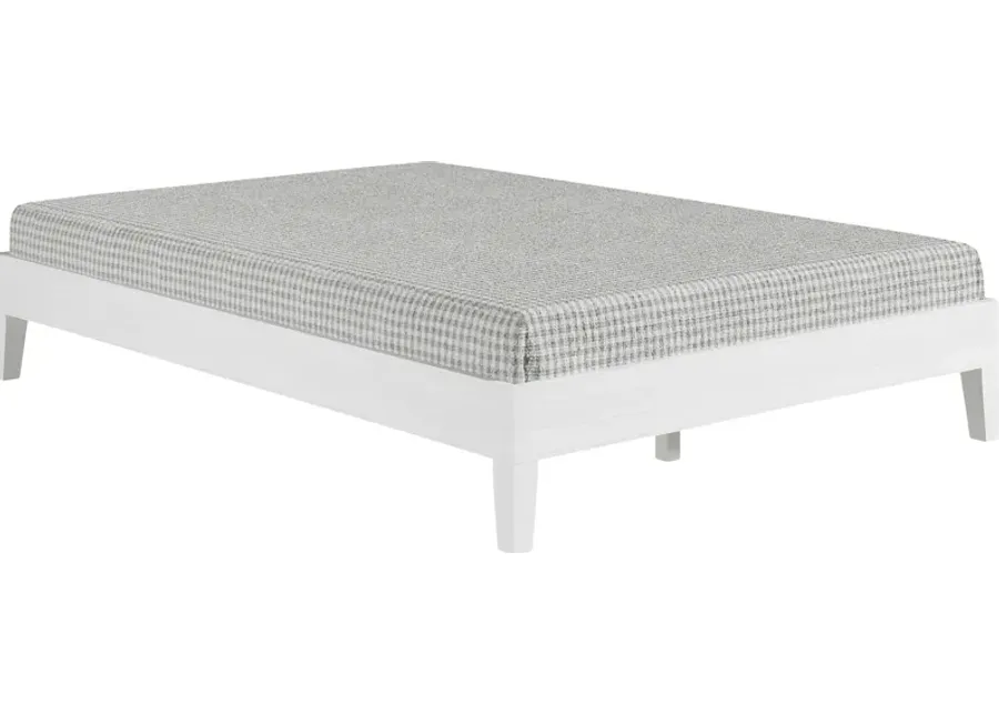 Bonariden White Full Platform Bed-White