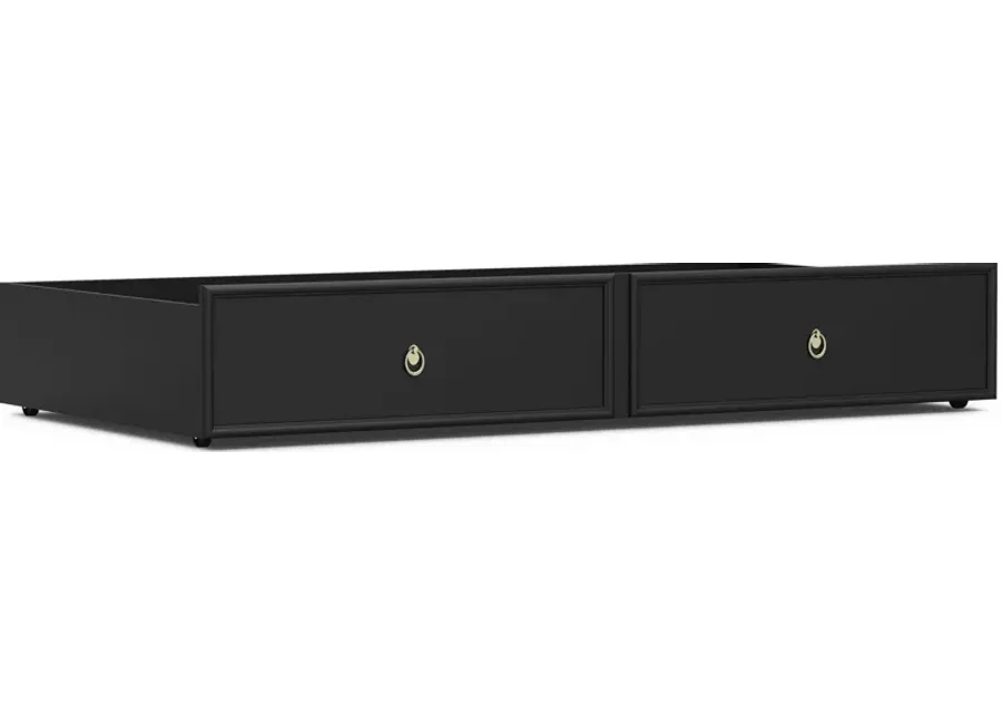 Kids Jaclyn Lane Black Twin Storage Trundle-76.06