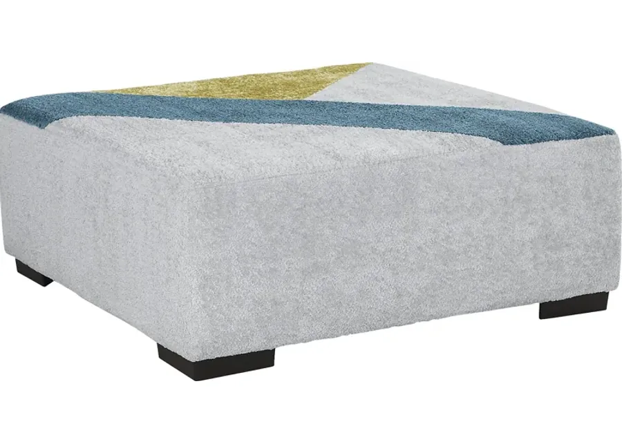 Perry Gray Pattern Cocktail Ottoman-41