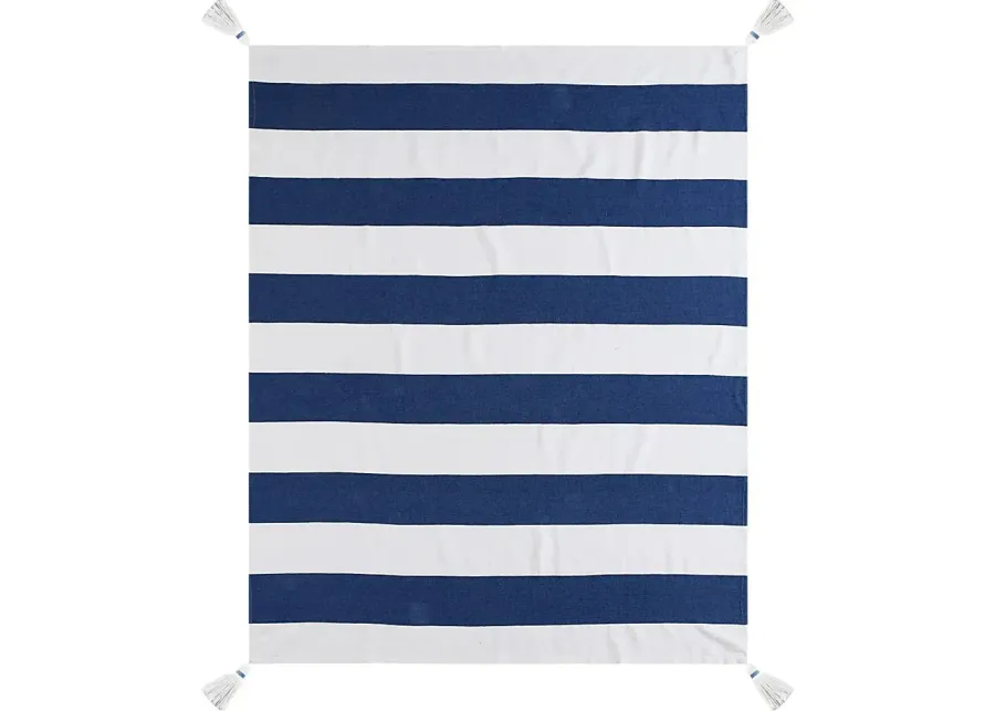 Nokodes Blue Throw Blanket-Blue