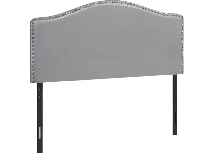 Quencer Gray Full Headboard-Gray
