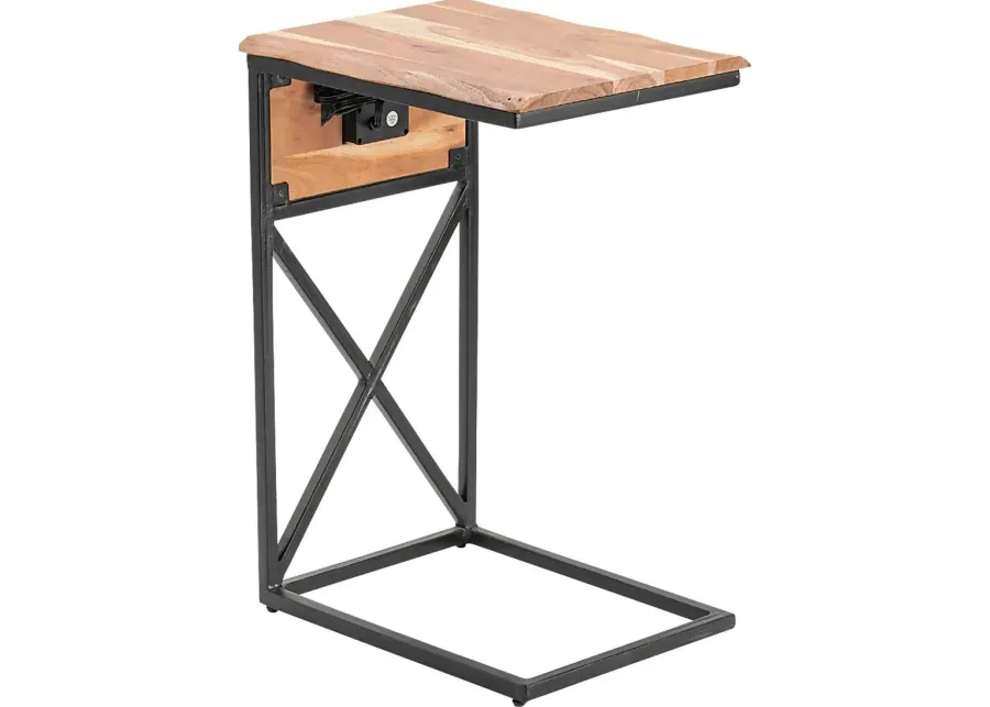 Duncansby Brown End Table-Brown