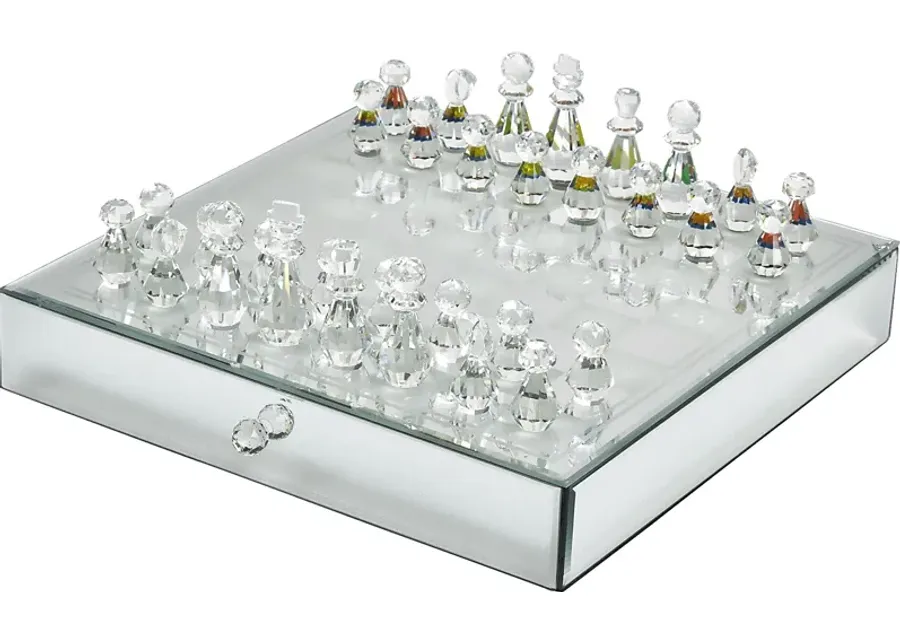 Rhynewood Silver Chess Game Set-Silver
