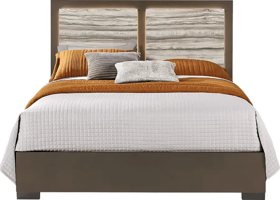 Monterosso Tan 3 Pc King Panel Bed-81.9