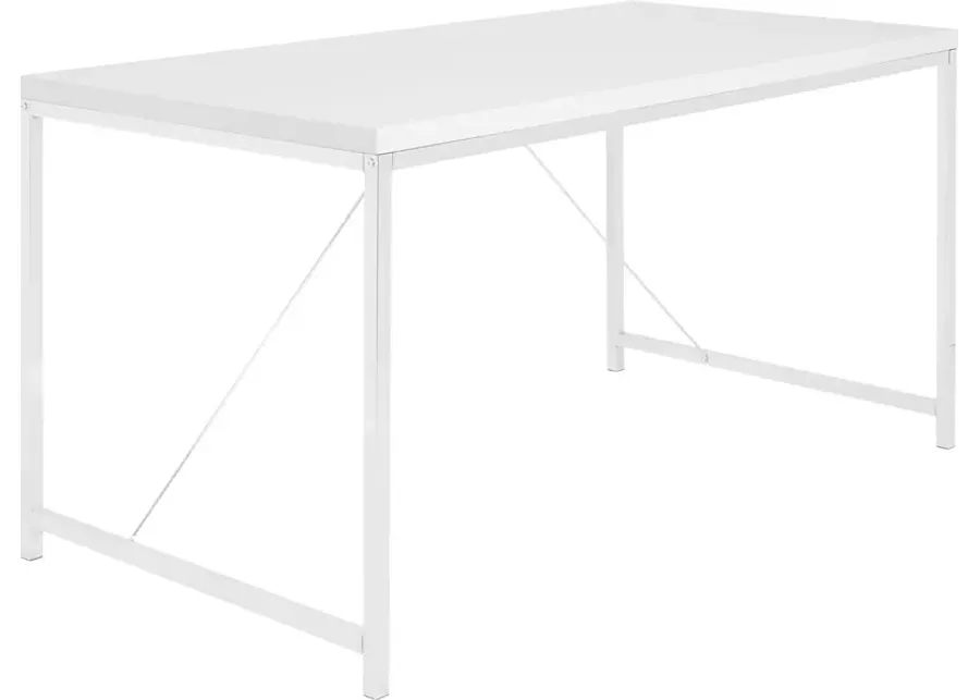 Hermosita White Desk-White