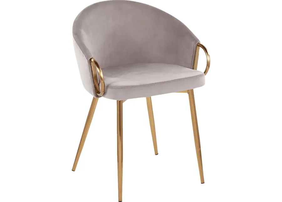 Alairen Silver Accent Chair-Silver
