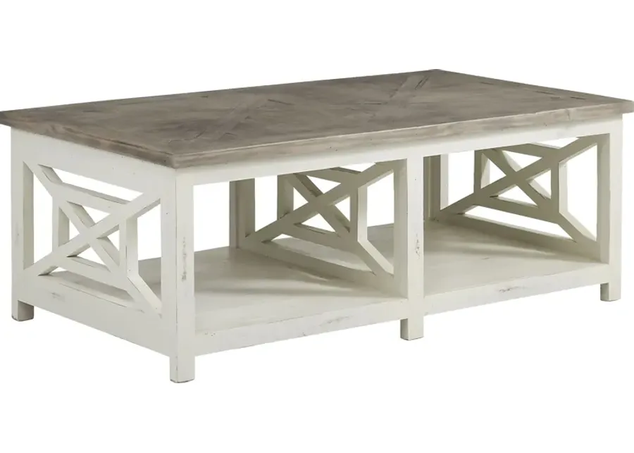 Danusa White Cocktail Table-52