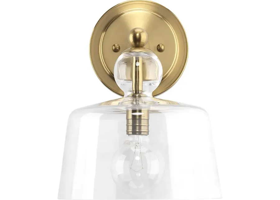 Edsel Grove Brass Sconce-Brass