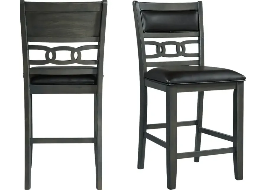 Kudzu Gray Counter Height Stool, Set of 2-Gray