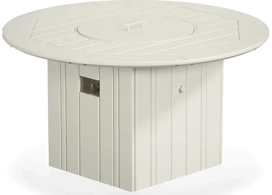 Addy White Outdoor Fire Pit-47.24