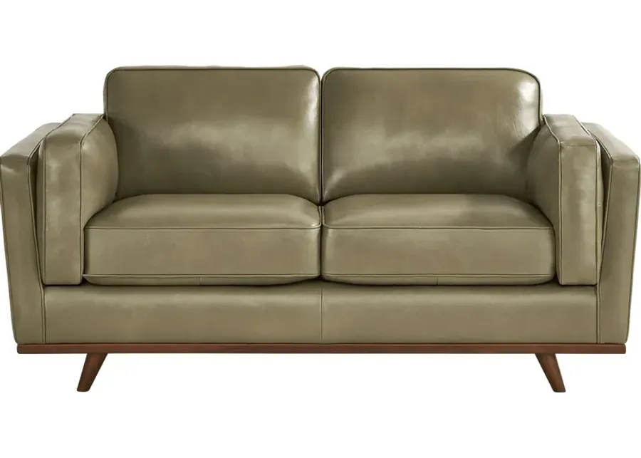 Duluth Olive Leather Loveseat-70 1 21652-duluth-olive-leather-loveseat-70-1.webp