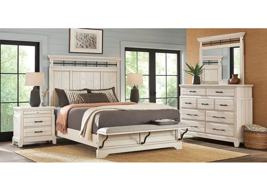 Montana Ridge White 5 Pc Queen Panel Bedroom