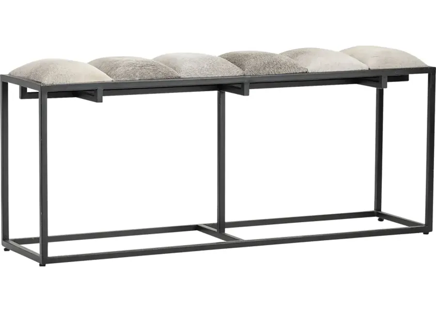 Pearton Black Accent Bench-Black