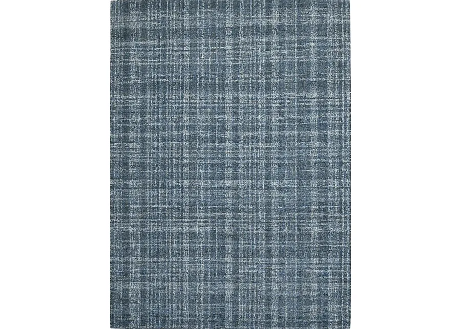 Clinver Turquoise/Blue 5' x 7'6 Rug-Blue, Turquoise