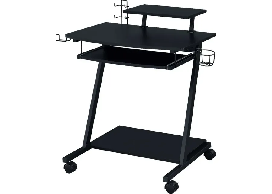 Mansy Black Computer Desk-Black