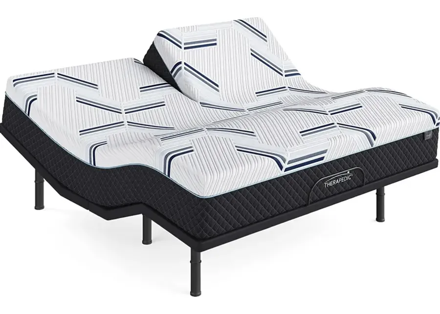 Therapedic Zenith Split Head King Mattress with DualFlex Split Head Base