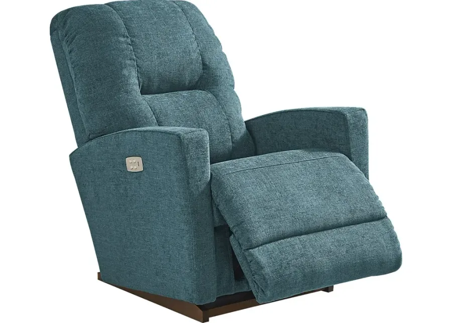 La-Z-Boy Casey III Teal Dual Power Recliner-33