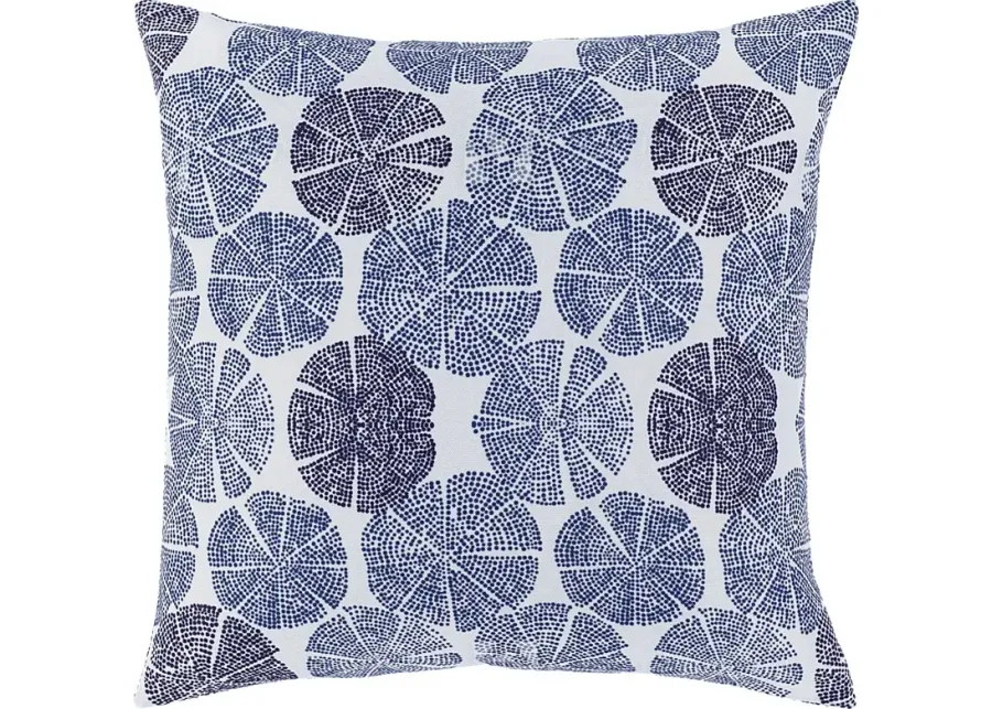 Raina Blue Accent Pillow-Blue