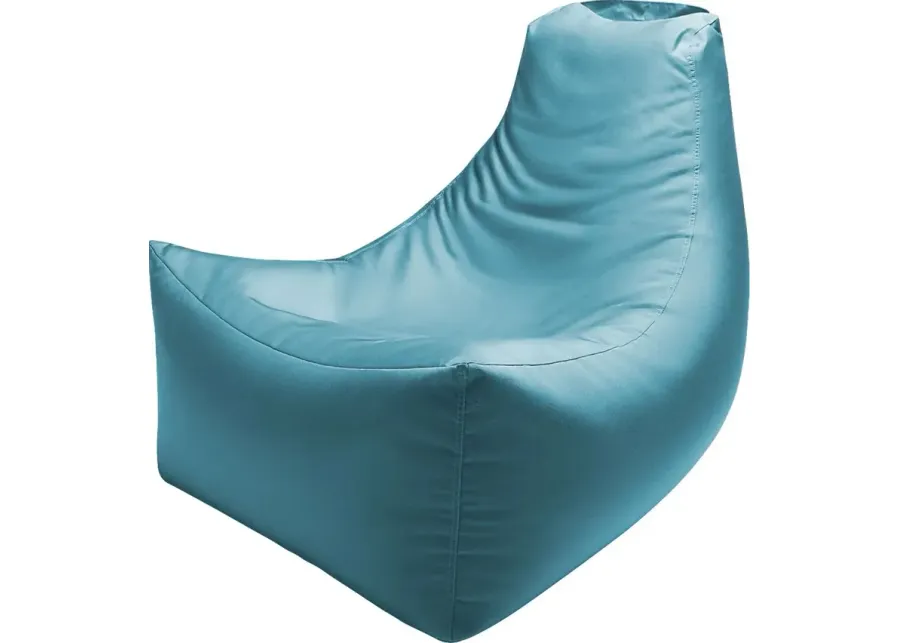 Kids Summerly Blue Indoor/Outdoor Bean Bag Chair-Blue