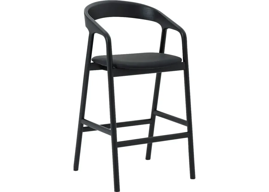 Routelow Black Barstool-Black
