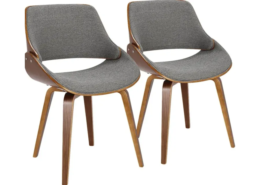 Seracedar Gray Dining Chair, Set of 2-Gray