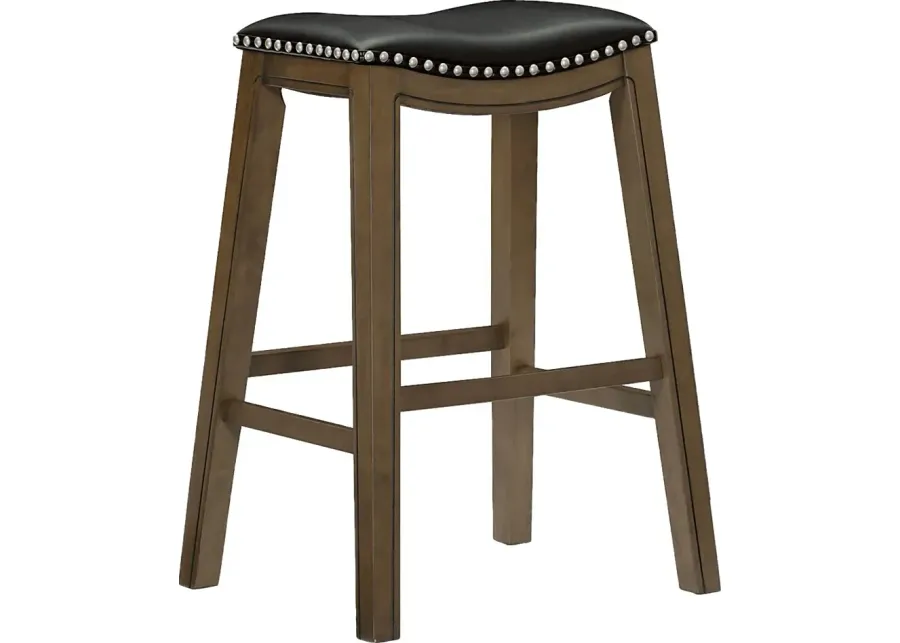 Etton Black Barstool-Black