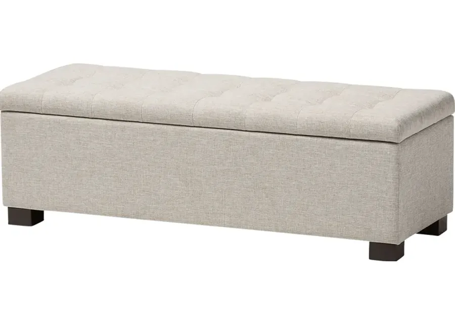 Barrhalla Beige Bench-Beige