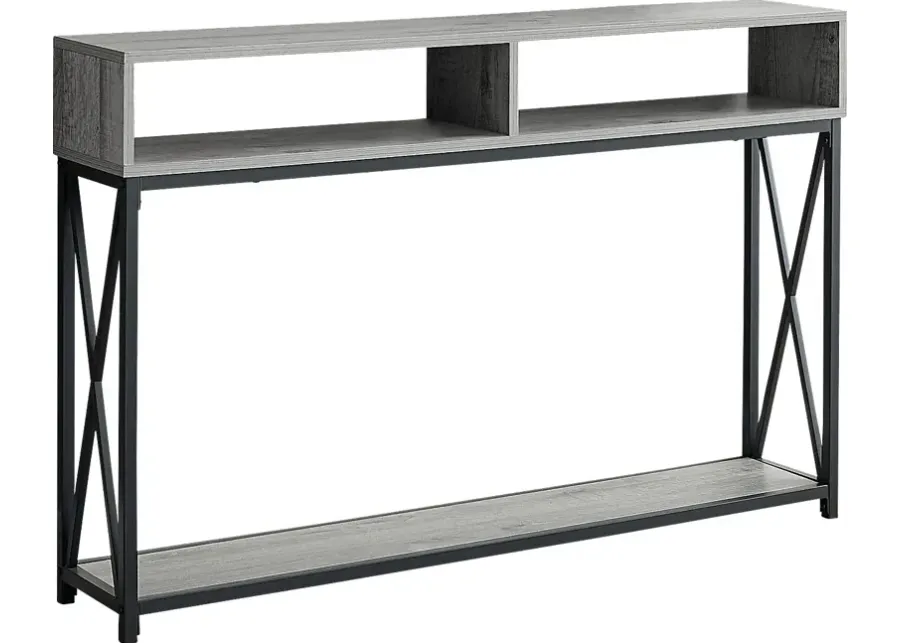 Binghampton Gray Console Table-Gray