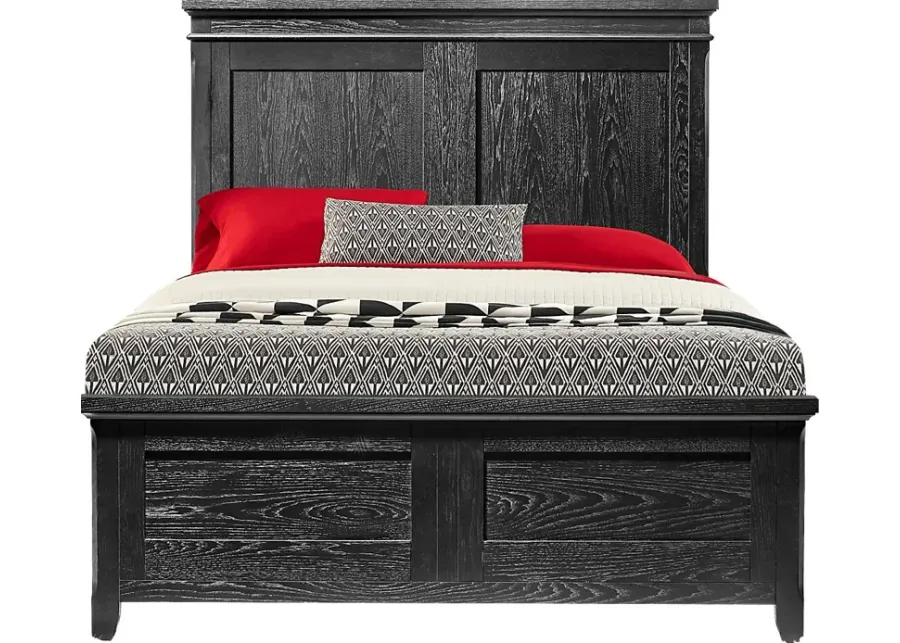 Springville Black 3 Pc King Panel Bed-81.7