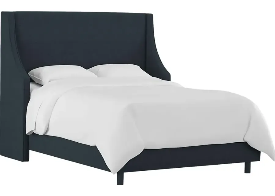 Allyena Navy Full Bed-Navy