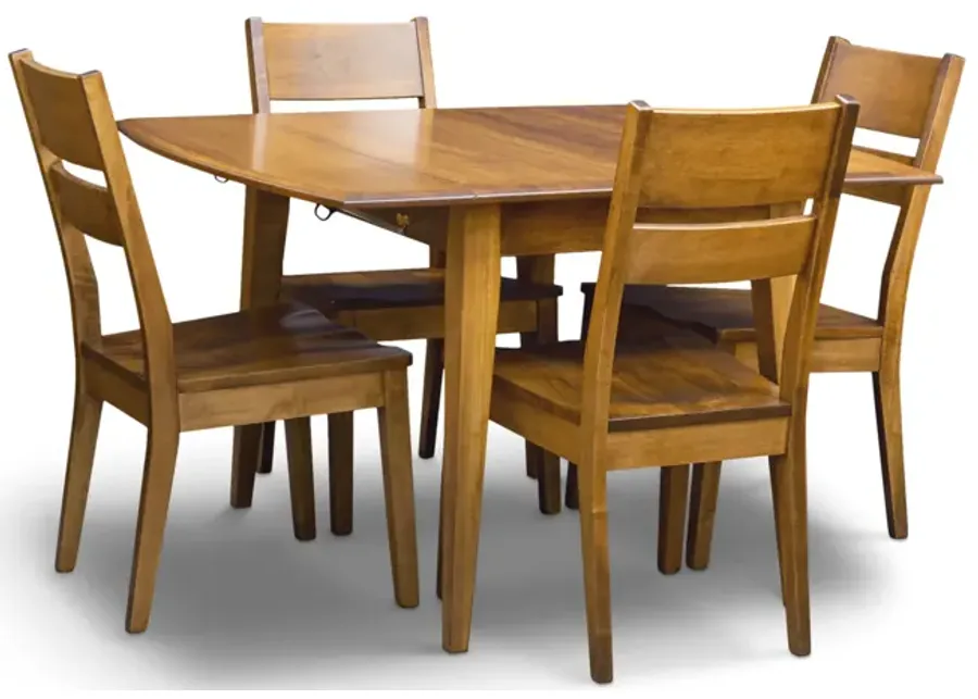 Lane Drop Leaf Table With 4 Emmitt Side Chairs