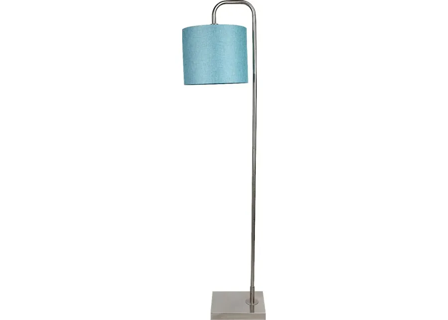 Quoin Road Turquoise Floor Lamp-14