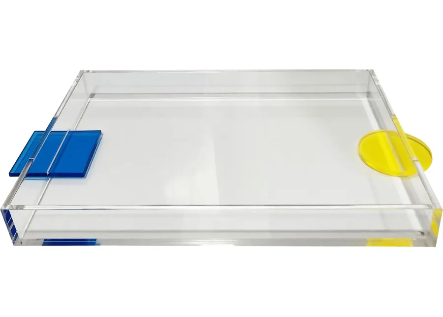 Lifestar Multi Tray-Blue, Clear